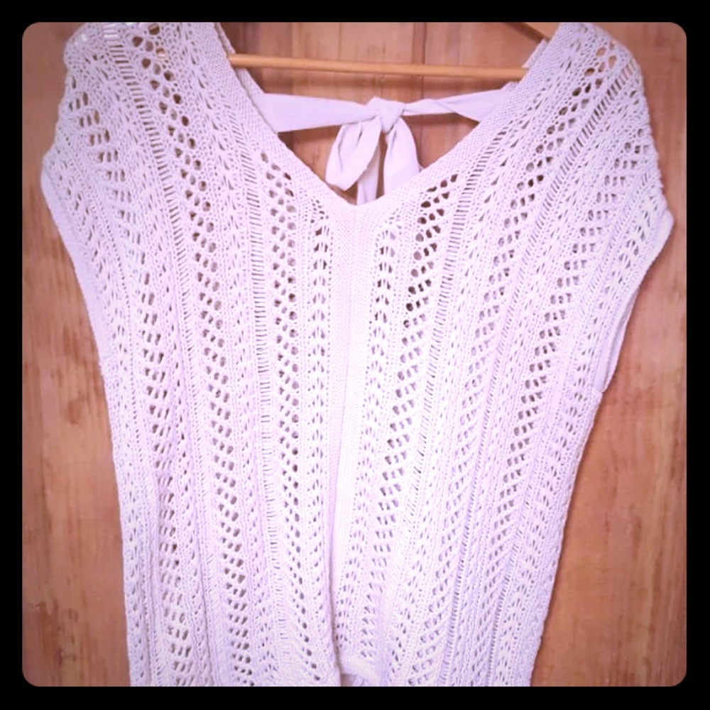 Luxury yarn knit top
